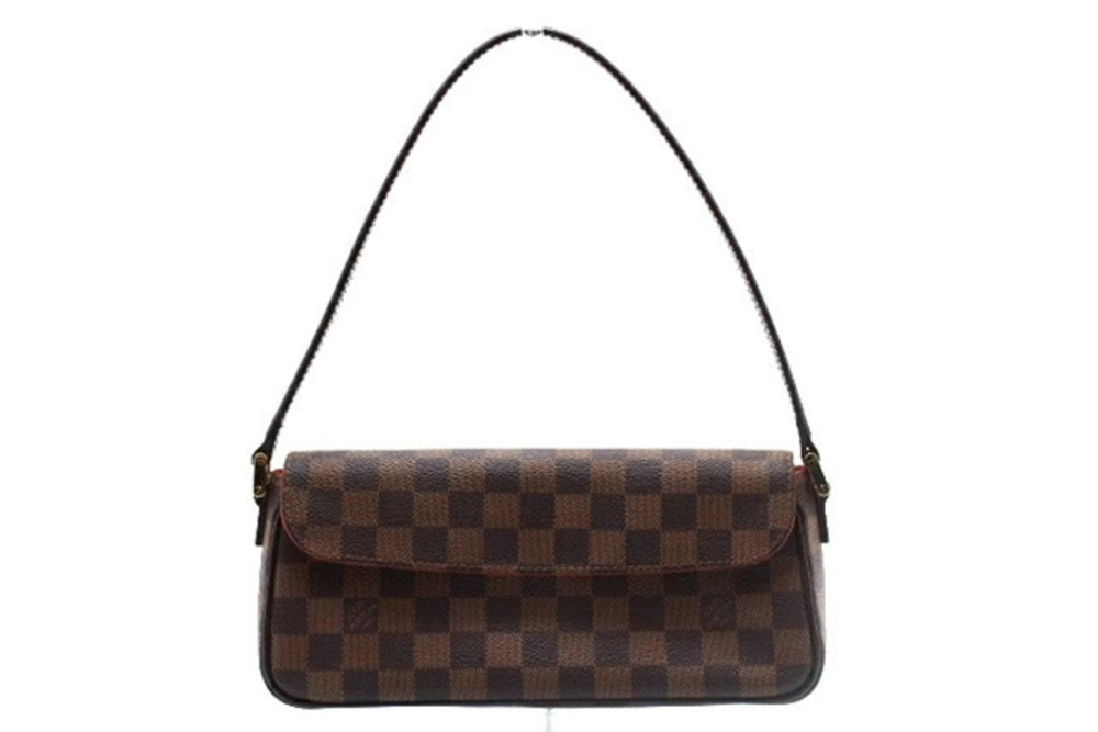 LOUIS VUITTON Recoleta Shoulder Bag Damier Ebene Brown